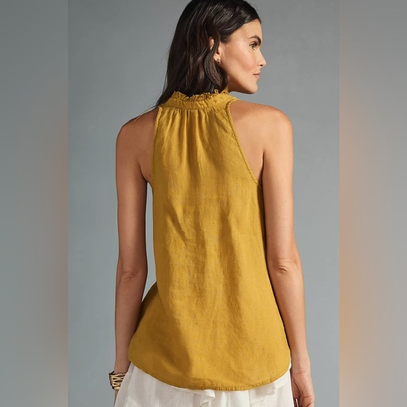 Anthropologie Pilcro The Tavi Linen Sleeveless Tank Top - Picture 9 of 9